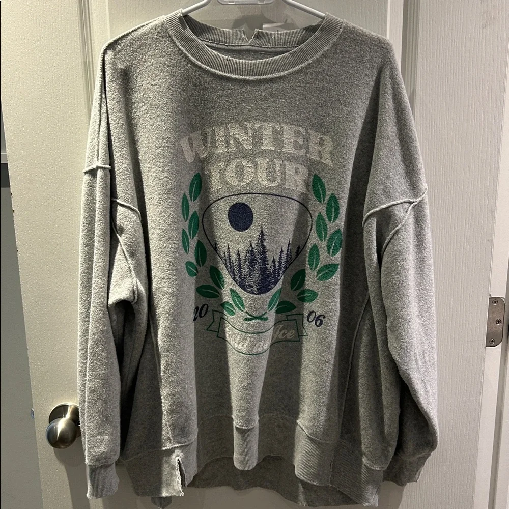 NWOT AERIE CHILL COZY CREW - Picture 2 of 2